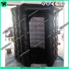 Popular Oxford Material Square Black Inflatable Photo Booth Inflatable Tent With Led